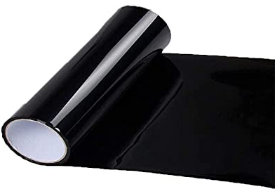 Film di tinta in vinile per auto Riloer, pellicola protettiva autoadesiva impermeabile, universale per luce di segnalazione laterale del faro dell'auto Windshied, 30 * 180cm nero scuro