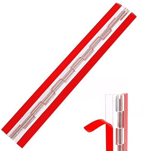 Scharnier Klar Acryl Scharniere Transparent Kunststoff Klavierscharnier Selbstklebend klappbar scharniere Werkzeuge Schrank Schublade Möbel DIY Aquarium 300x45mm