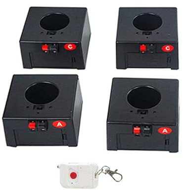 SKUBIS Mini Fontana Macchina per Feste di Nozze Sistema di Fuoco Freddo Apparecchio di Illuminazione per palcoscenici con Telecomando Senza Fili,1control4bases