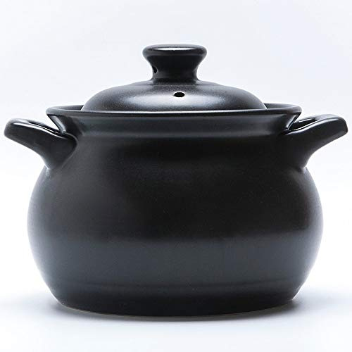SUNMME Casserole ménagère en céramique pour bébé, Mini Pot à Soupe, résistant au feu, gaz résistant aux Hautes températures, Petite poêle à ragoût pour Le Lait et Le Riz