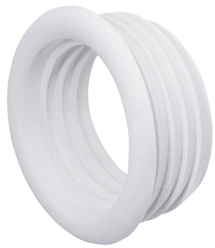 SKIR'CO Weißes Gummi 50 x 40 mm Abflussrohrverbinder Reduzierstück