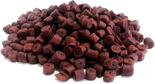 MALTBYS' STORES 1904 LTD Drilled Halibut Pellets Red 8.5mm 500g Fishing Bait SMCB