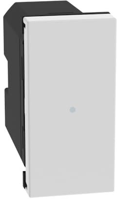 BTICINO MatixGO Smart Home Comando illuminazione Ottimizzato per luce led 1 modulo Bianco JW4003CWI Comando luci wireless