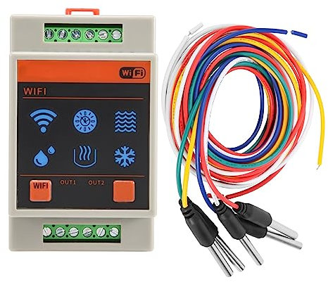 Veumoie Tuya WiFi Home Water Level Controller Sensors Water-Level Alarm Device Swimming Flows Detection System