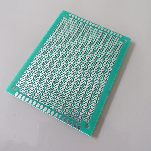 2stk 7x9cm 2er Joint Hole Fiberglass FR4 Punktraster Lochraster Platine Streifenraster DIY Platine Veroboard Stripboard Prototype Paper PCB Leiterplatte KITs Experiment DIY Circuit Board