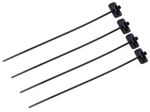 TOKIDNY 4pcs Bike Brake Clamp Fixed Clamp Cable Clips Black Cable Tie Mounts Cycle Shifters for Road Bike