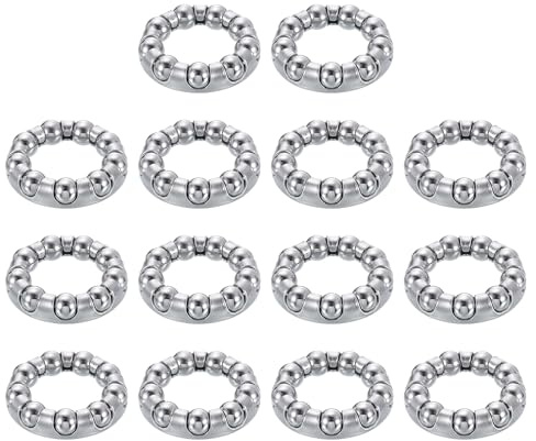 QUARKZMAN Cuscinetto a Sfere per Pedivella della Bicicletta 1/4Pollice (6.35mm) x 9 Sfere, 14pz Cuscinetti a Sfere di Ricambio per Cuscinetti del Movimento Centrale Bicicletta Riparazione