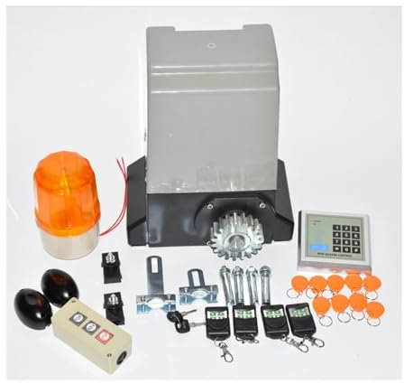 ZKLGS Motore per cancello Scorrevole, Kit operatore Automatico for apricancello Scorrevole con Motore CA 370W for cancello da 800 kg Senza scaffali per Motore per cancello Scorrevole(1)