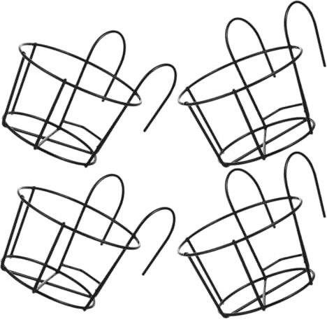 BESPORTBLE 4pièces Supports Suspendus pour Pots De Fleurs Support De Rangement pour Plantes Balcon Jardin
