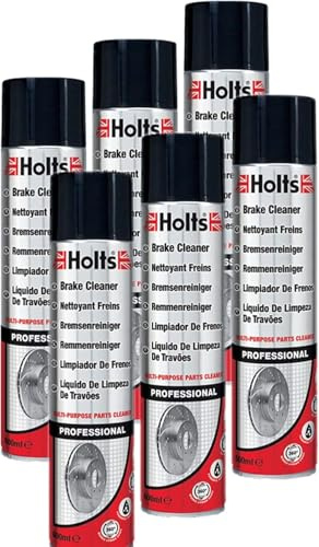 Parts Panel Holts Professional Brake Cleaner– 600ml Each – Fast-Acting Degreaser for Brakes, Clutch & Engine Parts- Pack of 6