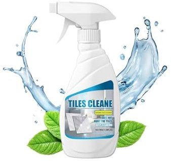 2025 Fliesenreiniger Spray,Starkes Fugenreiniger Spray mit Tiefenwirkung, Bodenreiniger für Bad, Küche & Wandfliesen, Kraftvoll gegen Schmutz, Fett & Kalkablagerungen