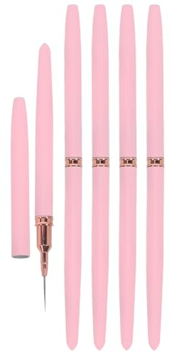 Ipetboom 5pezzi Pennelli Artistici Per Nail Art Strumenti Per Decorare Le Unghie Penna Per Disegno Punti Pennelli Per Gel Per Unghie Set Di Penne Per Manicure Per Gel Liner Strumenti Per Pi