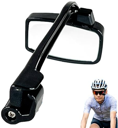 Fahrrad-Brillen-Rückspiegel – Fahrrad-Glasspiegel, verstellbare Linse, transparent mit stabiler Halterung | Fahrradzubehör für Fahrer, Outdoor-Übungen, Pendeln, Touren, Sicherheits- und Leistungsausrü