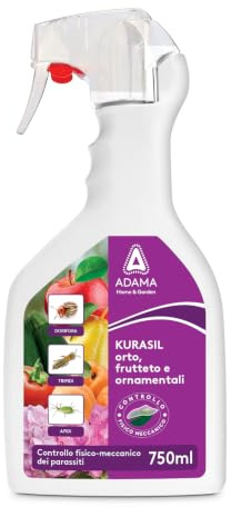 Kurasil Insetticida Fisico-Meccanico Spray 750ml | Contro Afidi e Cocciniglie, Uso su Orto e Frutteto, Film Protettivo Siliconico, Pronto all'Uso, Resistente al Dilavamento