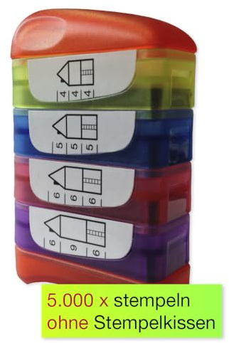TimeTEX Siebdruck-Stempel Perpetuum, 4 in 1, Schreiblern-Haus