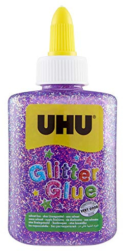 UHU Glitter Glue Bottle 88,5ml viola