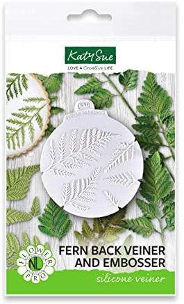 Katy Sue NLC030 Fern Back Veiner und Prägung Silikonform, Silikon, grau