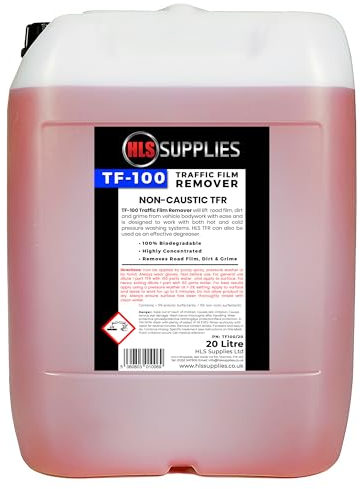 HLS Supplies 20L TF-100 Non-Caustic TFR Road Traffic Film Remover for Cars and Commercial Vehicles