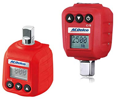 ACDelco ARM602-34A Robuster digitaler Drehmomentanadapter-Set (9,5 mm und 1,2 cm) mit Signalhorn und LED-Blitzbenachrichtigung - ISO 6789 mit Kalibrierungszertifikat