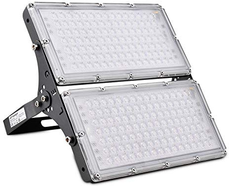 wowspeed 200W LED Strahler Außen, 20000LM Superhell Strahler Außen, 3000K Warmweiß Led Scheinwerfer, IP66 Wasserdicht Flutlicht,Aussenstrahler für Garten, Garage, Sportplatz