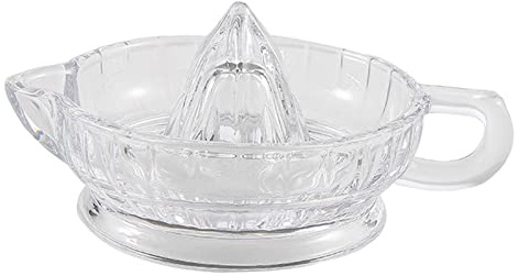 Sharplace Zitronenpresse aus Glas mit Griff Kleine Zitruspresse für Orangen-Cocktailgetränke