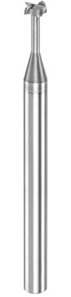 sourcing map T-Nut-Fräser, 4 mm, Schnitt, 1,5 mm, Tiefe, 4 mm, Schaft, Vollhartmetall, 4 Rillen, T-Nuten, Schaftfräser für Aluminium, Kupfer, Zinklegierung