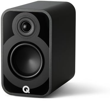 Q ACOUSTICS 5010 Kompakte Bücherregal-Lautsprecher, 11,4 cm Mittel-/Bass-Treiber, 2,5 cm Hochtöner, TV-Lautsprecher für Surround-Sound-System, Vinyl-Schallplattenspieler, Hifi