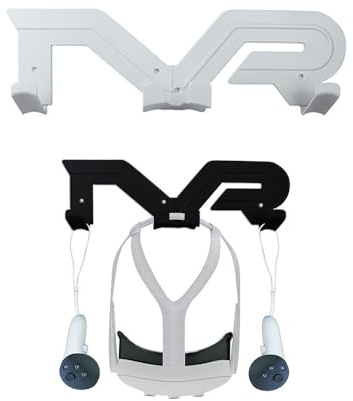 Generisch VR Headset Wandhalterung Controller Halterung Home Storage Hanger für Meta Quest 3 2/Quest Pro/Pico 4 /Quest Rift VR Zubehör (weiß)