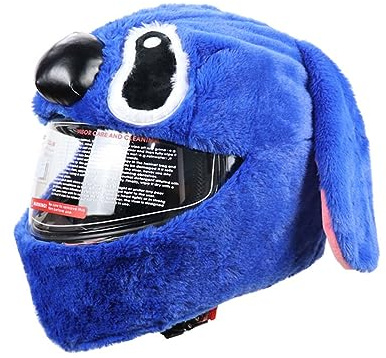 TONGFENG Motorradhelm Überzug | Lustiger Motorradhelm Plüsch-Helmschutzhülle Motorcycle Helmet | Cartoon Plush Motorcycle Helmet Personalisierte Geschenke für Männer, Frauen