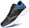 Hawkwell Zapatillas Deportivas Ligeras e Informales para Hombre, Talla Grande, para Caminar, Talla UE 47, 48, 49, 50, 51, 52 y 53, Malla Negra, Talla UE 51