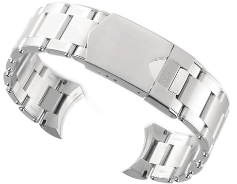 dayeer 316L Solide Edelstahl armband Für Tudor Armband Serie Männliche Uhr Zubehör Niet Zeichnung Armband (Color : Silver, Size : 22mm)