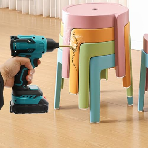 Kunststoff Schweißgerät Kabellos für 21V Akku,Auto Stoßstange Reparaturset 20W, Kunststoff Reparaturset Auto,mit Akku/Ladegerät | Blau+Schwarz | 19 * 20cm |