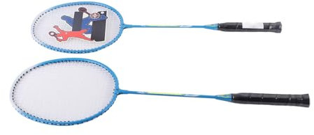 1 Paar Sport-Badmintonschläger-Abdeckung aus Aluminiumlegierung Battledore Profi-Badmintonschläger mit Tragetasche für Freizeitspiel, Training und Übung