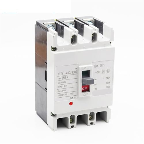 Disjoncteur à boîtier moulé YTTMI-400/PV3, 3P 12-750V 315A 350A 400A DC MCCB, interrupteur principal for batterie solaire, 1 pièce(400A 750VDC)