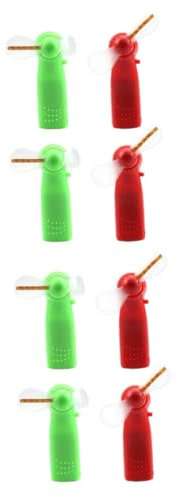 ANDRESLAD 8pcs Usb Fan Silent Powerful Glowing Hand Fan Mini Cooler for Boys and Girls Random Color