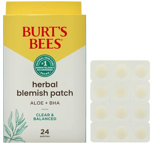 Burt's Bees Clear and Balanced Herbal Blemish Patch for Women - 24 Count Patches