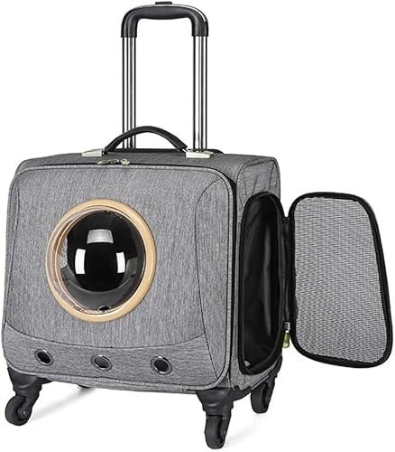 Poussette Premium pour Chat/Chien avec Roues Chariot Respirant Transporteur pour Animaux De Compagnie pour Transport De Chien Et De Chat Boîte De Voyage Transporteur De Chariot pour Landau pour Anim