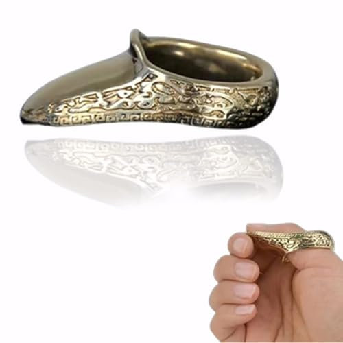 Bogenschießen Daumenring Bogenschütze Schmerzloser Fingerschutz Daumenschutz Ring Messingring Fingerschutz Handgemachten Für Mongolischen Reurve Bogen Traditionellen Bogen Langbogen 23mm