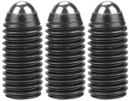 Stantuffo a Sfera, Stantuffo a Molla, Set di Pistoni a Molla a Sfera in Acciaio Al Carbonio con Filettatura a Vite M12 10 Pezzi (M12*25(10 PZ))