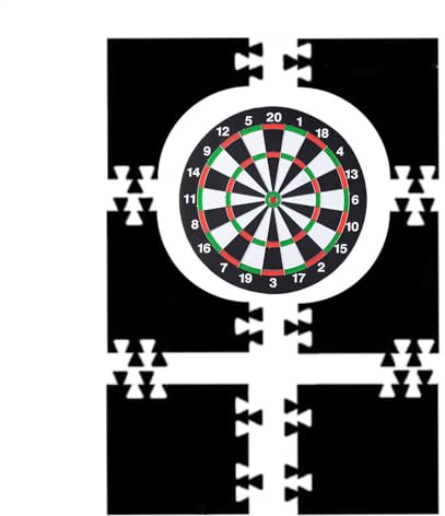 Yidueace Dartboard-Umrandungs-Wandschutz, Dartboard-Wandschutz, Eva-Dartboard-Einfassung, Leichte Dartscheiben-Rückseite, Gespleißter Wandschutz, Eva-Dartboard-Rückwand-Wandumrandung
