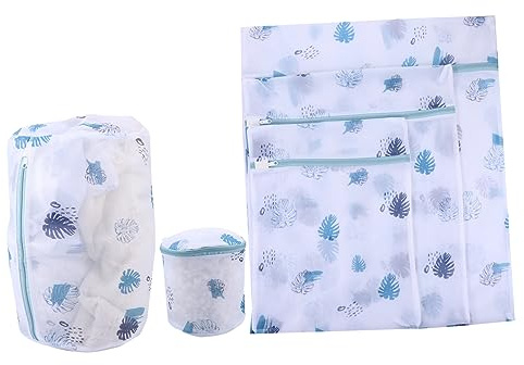 Ciieeo 5 Pcs Paquet à Linge Réutilisable pour Machine à Laver pour Soutiens-gorge et Vêtements Délicats Fermeture Éclair Facile D'entretien