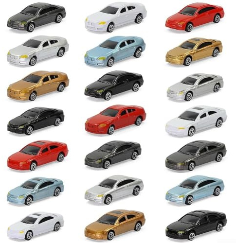 HO N Scale Lot de 50 voitures miniatures parfaitement adaptées pour les modèles de train et de paysage extérieur