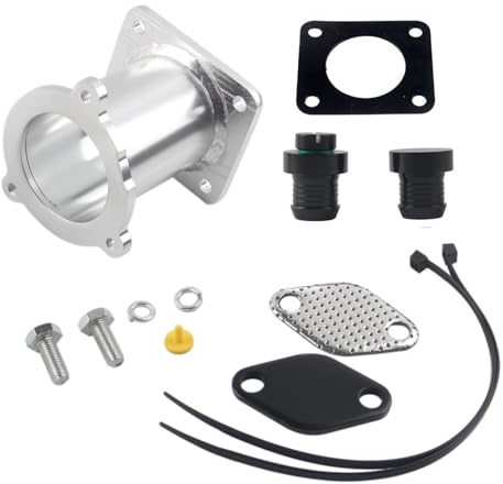 FortuneGlobe Kit di rimozione della valvola Egr per M47N2 M57N2 motori diesel,E87 E90 E91 E92 E93 E60 E61 E83 E70 per Kit Elimina Egr, Sostituisce i riferimenti tecnici 11717804381 e 11717792077