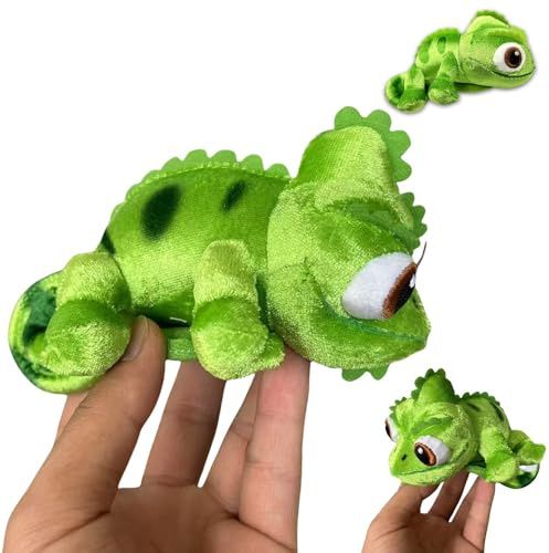 Plüsch Chamäleon Auf Der Schulter, Magnetisches Eidechsen Plüschtier, Schulter Reiten Chamäleon Stofftier Spielzeug, Geeignet als Kindergeschenk, Dekoration, Ornament, Cosplay-Kostüm