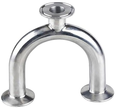 YUEKOPOU 304 Stainless Steel 3-Way U Shape Ferrule, 1.5” & 2” Pipe Fittings, Tri Clamp,(38mm x Ferrule 50.5)