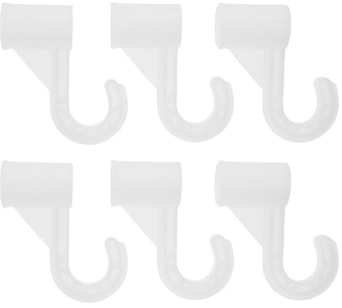 MUSISALY Adjustable Closet Rod Bracket with Hooks Heavy Duty Wardrobe Pole Holder Support for Bedroom Wardrobes Easy Installation Wardrobe Accessories