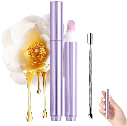 Stylo repousse-cuticules en céramique, nouveau stylo à huile pour ongles 3 en 1 amélioré (2025), crayon à cuticules, repousse-huile, pour ongles incarnés (1pcs)