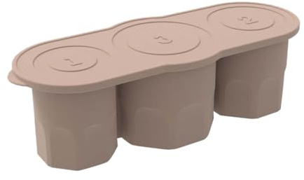 Flaroey Bandeja para hielo de silicona de liberación fácil para hacer 3 tamaños de cubitos de hielo con forma de diamante para refrescar las bebidas