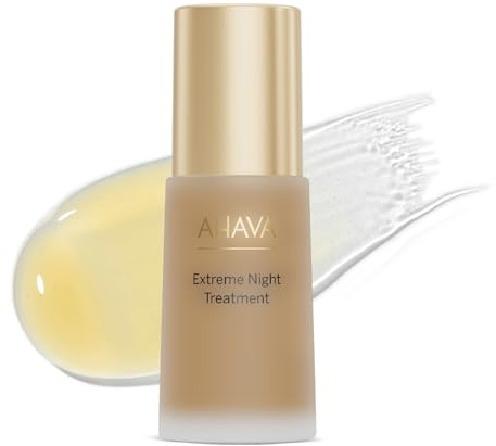 AHAVA Extreme Night Treatment - Exclusive Moisturizer, Neck & Chest Cream, Smoothes Skin & Reduces Wrinkles, Enriched with Patented Extreme Complex, Dead Sea Osmoter, Peptides & Resveratrol 1 Fl.Oz