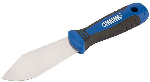 Draper 100mm Putty Knife | Soft Grip Painter Tool | Paint Scraper | Plastering Tools | Filler Hand Tools | Polished Steel Blades | 82673